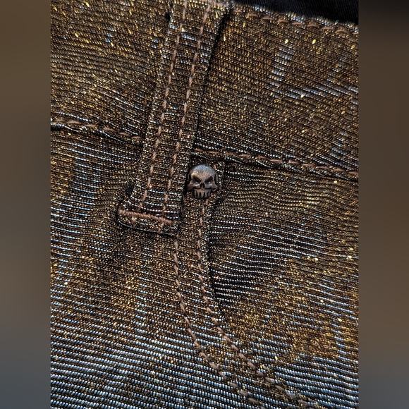 Rare Tripp NYC Gold/Silver holographic jeans - Picture 4 of 6
